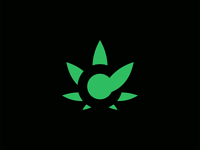 C Letter Cannabis Leaf Logo for Sale branding c cannabis cbd design emblem green icon illustration leaf logo marijuana mark modern nature negative space pot vector