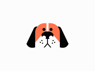 Sad Dog Logo animal branding cartoon character cute design dog geometric icon illustration logo mark mascot modern pet puppy sad sale vector vet