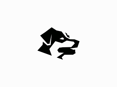 Geometric Dog Logo for Sale animal bark branding canine design dog geometric icon illustration logo mark pet pup puppy sale vector vet