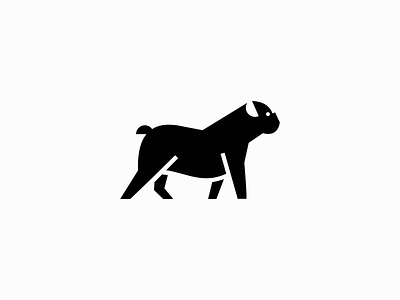 Geometric English Bulldog Logo for Sale