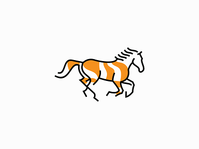 Running Horse Logo for Sale animal branding design equine farm geometric horse icon illustration line logo mark modern mustang run sports stallion steed vector yellow
