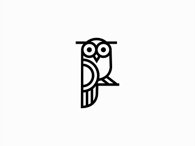 Geometric Owl Logo for Sale