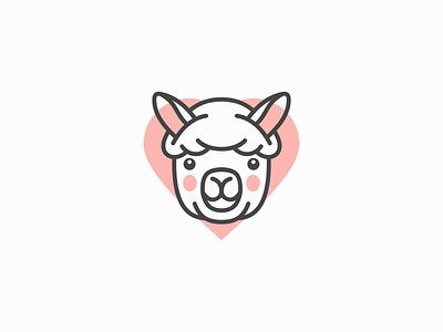 Cute Alpaca Logo for Sale