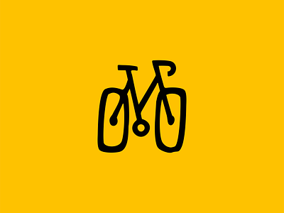 Bike Logo for Sale bicycle bike branding cyclist design grunge handlebar icon illustration logo mark modern original pedal premium ride sports urban vector wheel
