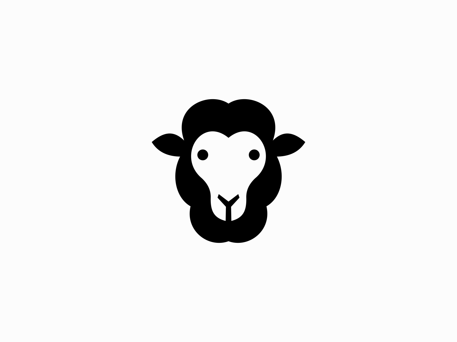 Sheep Head Logo by UNOM design on Dribbble