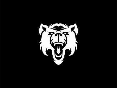 Bear Logo for Sale angry animal bear branding design grizzly illustration logo mark mascot modern nature premium roaring sale sports strong vector wild zoo