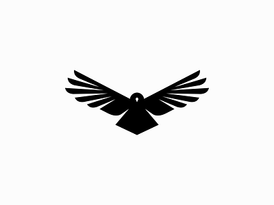 Osprey Logo for Sale animal bird branding design eagle elegant falcon flat geometric hawk illustration logo mark nature osprey premium simple symmetry vector wings