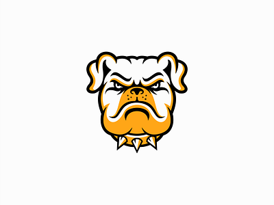 Bulldog Logo for Sale animal branding bulldog canine cartoon classical design dog illustration k9 logo mark mascot pet security sports strong tough vector vet