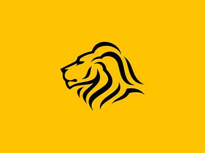 Lion Logo for Sale animal branding cat curves design feline finance illustration king lion logo mane mark modern premium pride security sports strenght vector