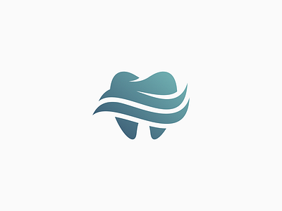 Tooth branding dentistry logo tooth waves