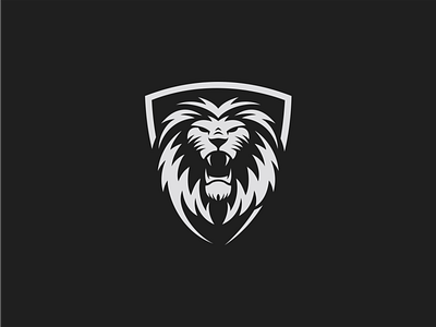 Lion animal branding design king lion logo shield