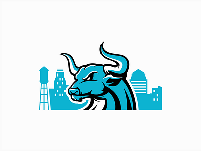 Bull City animal branding bull city design logo