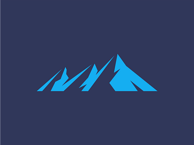 Mountains branding design flat flatirons geometric logo mark mountains