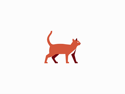 Geometric Cat animal animals cat geometric logo pet