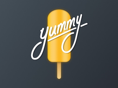 Yummy Summer contest cream dribbble ice mule orange sticker yellow yummy