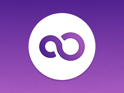 Infinity clean icon infinite infinity logo pattern pink purple rounded symbol white