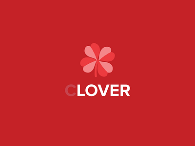 Clover | Faith Hope Love Luck design flat graphics illustration negative space simple space typography vector word