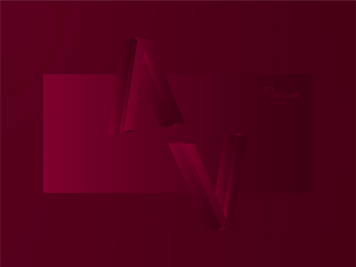 AdVenture Corp. Branding 3d branding color design gradience graphic design graphics illustration logo logoseum red simple simplelogo space typography ui vector word