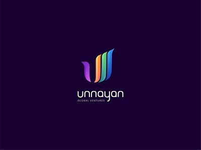 Unnayan Global Ventures | Logo Design design global graphics illustration logo peacock peacock design logo peacock logo pride simple space typography u logo u shaped logo u wing logo ui unnayan vector ventures word