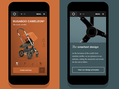 Bugaboo.com app responsive ui