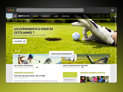 Meet Golfer - website