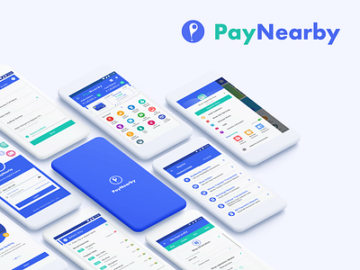 PayNearby - Financial App app banking branding design financial app fintech fintech app icon interaction logo material design material ui minimal ui ui design ux