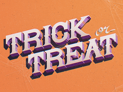 Trick or Treat 2d design graphic design halloween halloween typography illustration lettering procreate treat trick trick or treat type typography typography design