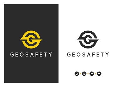 Geosafety Logo architecture logo branding design engineering flat helmet icon letter lettermark logo logo design logodesign logotype minimal monogram safety typogaphy vector work yellow