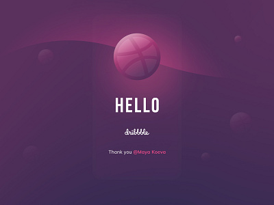 Hello Dribbble! debut dribbble first shot hello