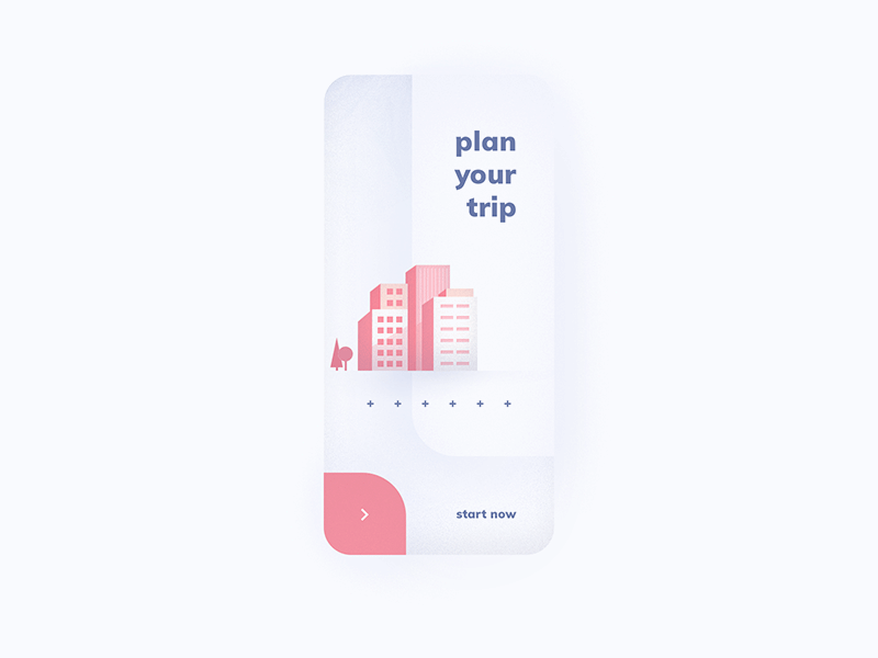 Plan Your Trip after effects animation minimal mobile trip