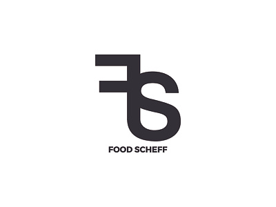 Food Scheff design logo restaurant typography
