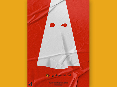 Poster Django Unchained cinema colour design editorial film graphic design mockup movie poster type