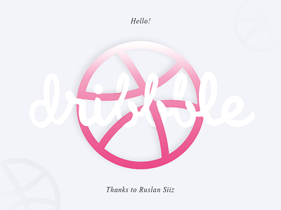 Hello dribbble! creation debut dribbble first flat hello invitation process render shot thanks ui