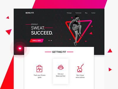 Being Fit Landing Page Concept!