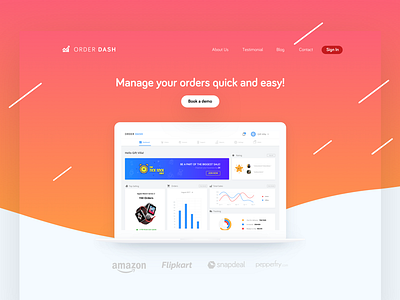 Order Dash landing page!