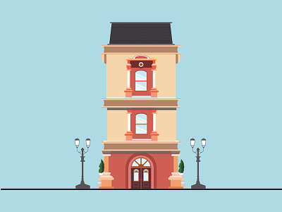 Flat house - Vector Art by tarun on Dribbble