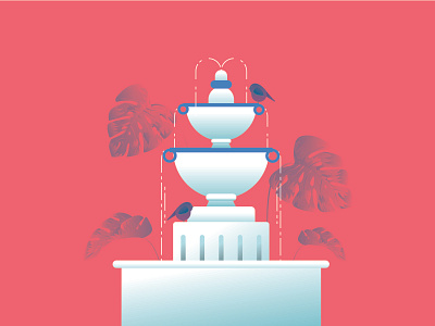 Nature Beauty.... Vector Art 02 abstract art adobe adobe illustrator design designer flat flat design flat illustration flatdesign flatdesigns fountain graphic graphicdesign materialdesign minimal