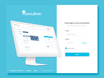 System login Meu Consultório