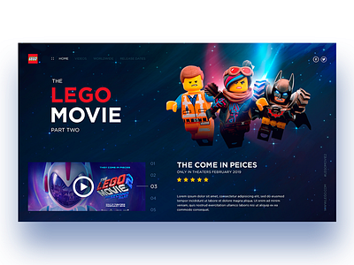 LEGO Move concept concept design design desktop film interfacedesign lego uidesign uiux userinterface userinterfacedesign uxdesign uxui uxuidesign webdesign