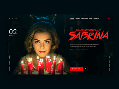 Sabrina concept design desktop film interface magic movie netflix sabrina serial ui uidesign userinterface ux uxdesign webdesign