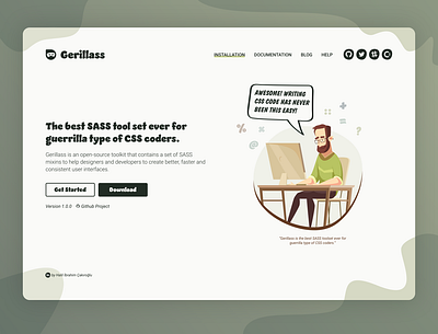 Gerillass adobe xd branding design illustration open source sass ui design uidesign user interface design web design webdesign