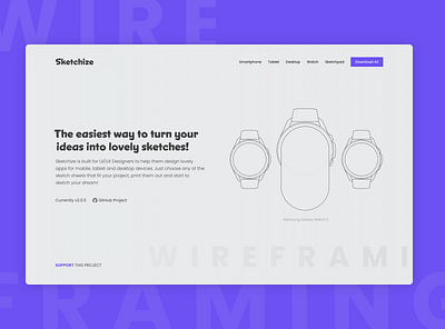 Sketchize v2.0.0 sketch sketching sketchize sketchsheet wireframe wireframe design wireframe kit wireframes wireframing