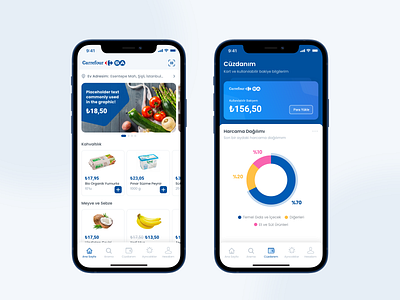 Grocery App with Wallet Management Feature delivery app food delivery food delivery app grocery app mobile design ui design wallet wallet management