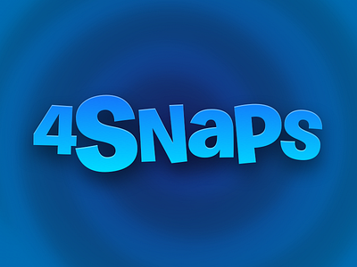 Introducing 4 Snaps 4pics 4snaps app apps blue friends fun game logo pics snaps