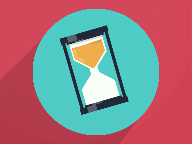 The Deadline Effect 2d after effects animation deadline gif hourglass illustrator loop project time vector
