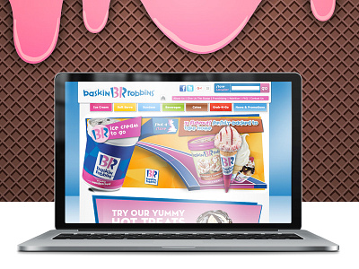 Baskin Robbins UK website baskinrobbins bondmedia icecream webdesign
