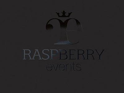 Raspberry Events Branding black bondmedia branding classy logo luxury raspberry