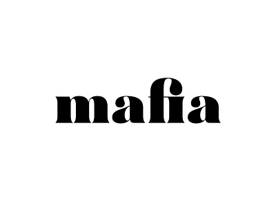 mafia 3d black branding concept design forc. icon illustrator lettering logo mafia minimal sardinia