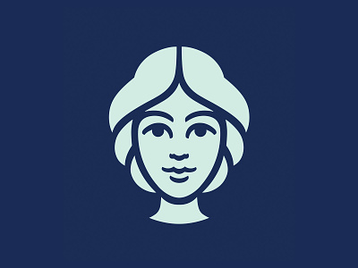 Olivia Brand Icon brand icon branding girl head icon logo