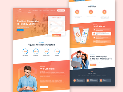 Financial Technology company branding clean ui design design financial app landing page landing page concept landing page ui minimal typography uidesign vector web design webdesign website design
